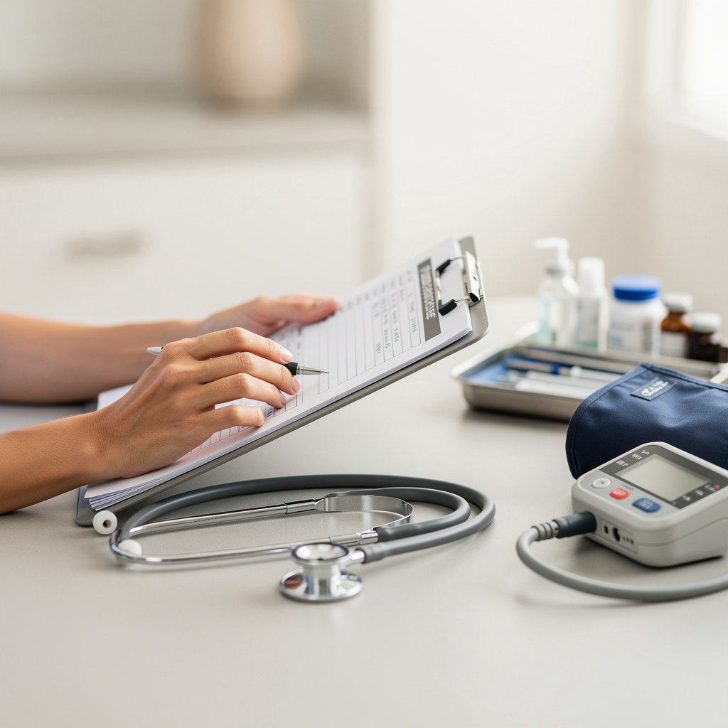 Teresa A. Spinosa, NP San Diego providing compassionate healthcare services and consultations in a modern clinic